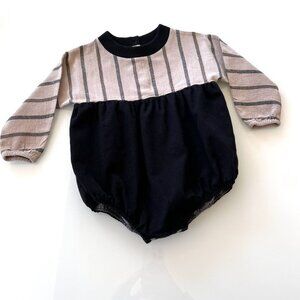 Popelin Striped Romper